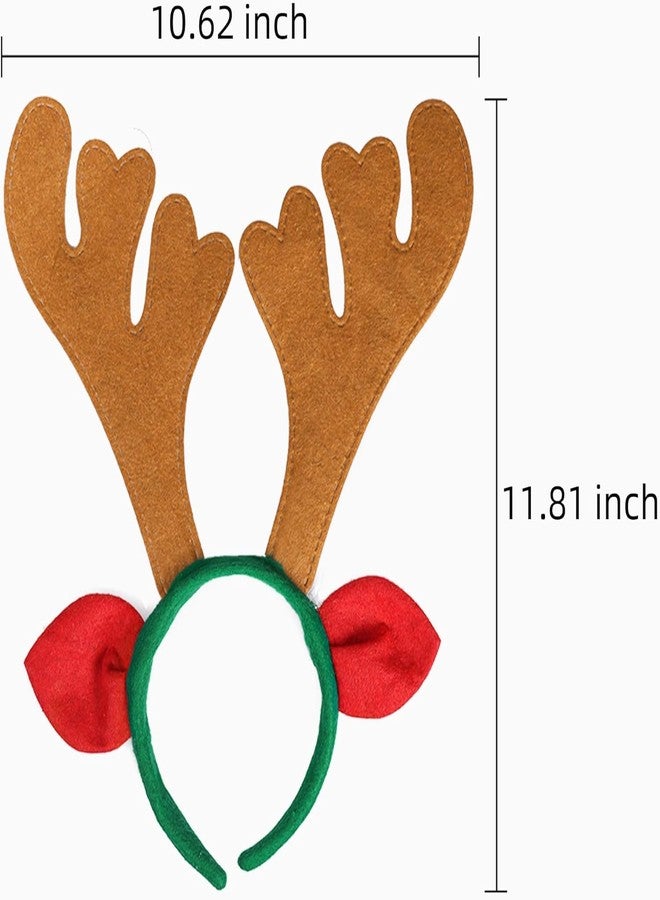 ماكس فن مجموعة ماكس فن المكونة من 36 قطعة من عصابات رأس على شكل قرون غزال الرنة، مثالية كهدية في حفلات عيد الميلاد للأطفال. - Image 3